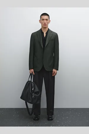 Massimo Dutti Americana Estructura 100% Lana