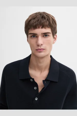 Massimo Dutti Jersey Punto Cuello Polo Canalé