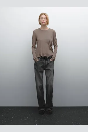 Massimo Dutti Camiseta Fina Cuello Redondo
