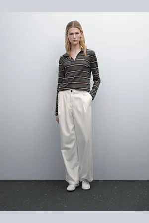 Massimo Dutti Jersey Punto Cuello Polo Rayas