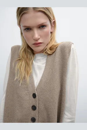 Massimo Dutti Chaleco Punto Con Lana