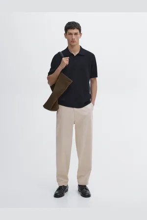 Massimo Dutti Jersey Polo Cuello Pico Manga Corta