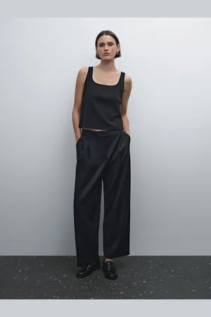 Massimo Dutti Camiseta Rib Contraste Algodón