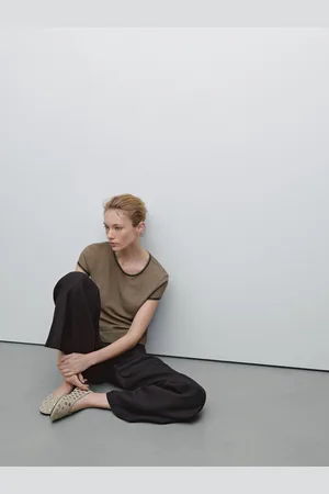 Massimo Dutti Pantalón Palazzo Tencel