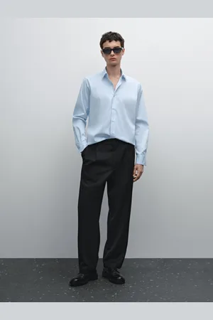 Massimo Dutti Camisa Slim Fit Strech Mezcla Algodón