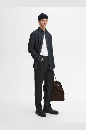 Massimo Dutti Camisa Denim Slim Fit 100% Algodón
