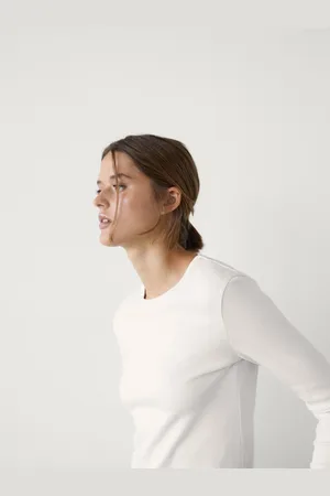 Massimo Dutti Camiseta Manga Larga Algodón