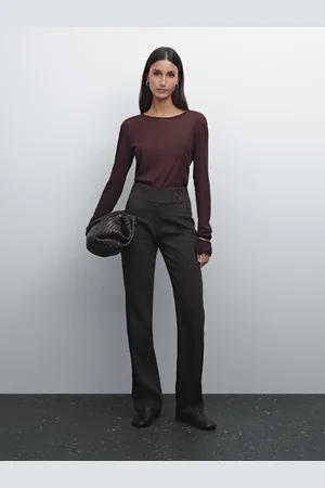 Massimo Dutti Camiseta Fina 100% Algodón