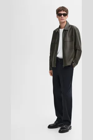 Massimo Dutti Cazadora Corta Piel Napa