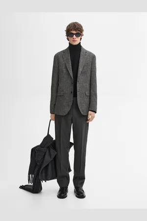 Massimo Dutti Pantalón Vestir Mezcla Lana