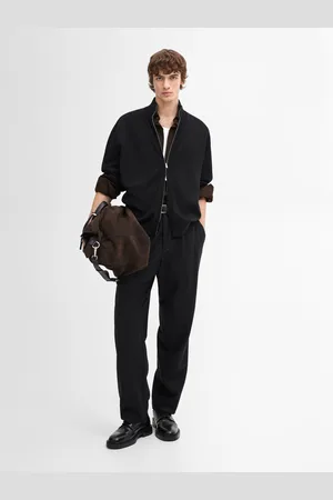 Massimo Dutti Cárdigan Punto Cremallera Mezcla Algodón