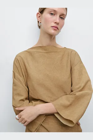 Massimo Dutti Vestido Midi Detalle Costuras