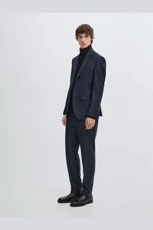 Massimo Dutti Pantalón Pata De Gallo Lana