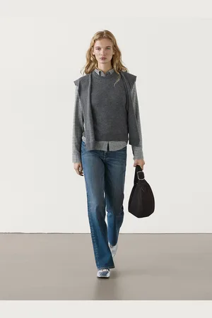 Massimo Dutti Chaleco Con Jersey Mezcla Lana