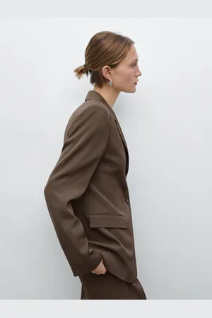 Massimo Dutti Americana Entallada Mezcla Lana