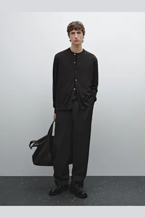 Massimo Dutti Cárdigan Punto Botonadura Mezcla Lana