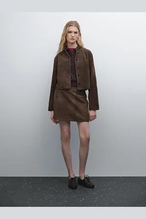 Massimo Dutti Falda Mini Piel Ante