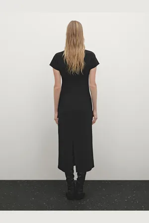 Massimo Dutti Vestido Midi Crepé