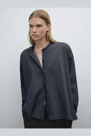 Massimo Dutti Camisa Milrayas Mezcla Algodón