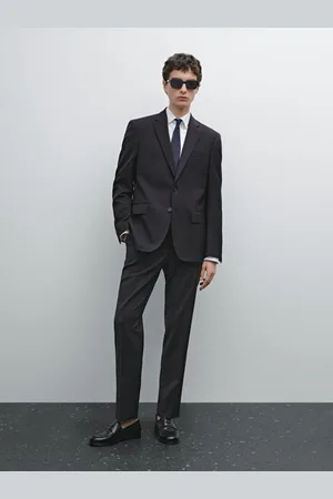 Massimo Dutti Americana Traje 100% Lana