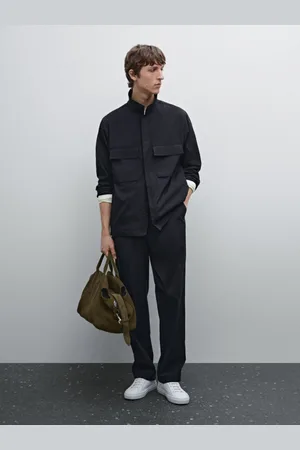 Massimo Dutti Pantalón Regular Tejido Técnico
