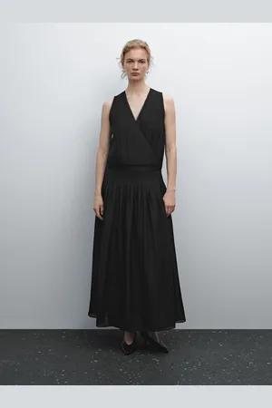 Massimo Dutti Vestido Midi Plisado