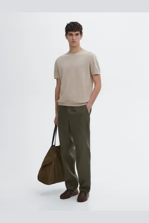 Massimo Dutti Pantalón Regular Fit 100% Lino