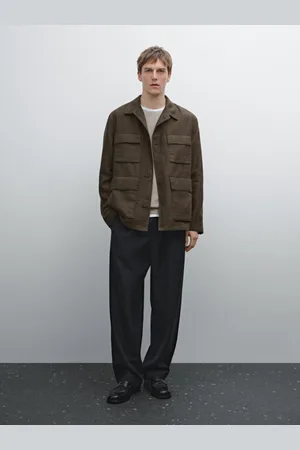 Massimo Dutti Chaqueta Bolsillos 100% Lino