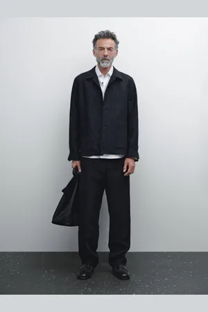Massimo Dutti Pantalón Rayas 100% Lino