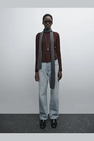 Massimo Dutti Camiseta Bajo Redondeado Algodón