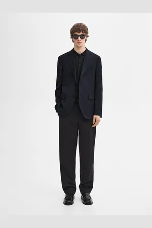 Massimo Dutti Americana Vestir Mezcla Lana