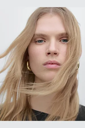 Massimo Dutti Pendientes Aro Ovalados