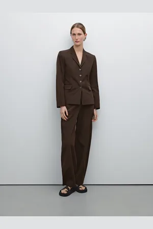 Massimo Dutti Pantalón Caja Limpia Estructura