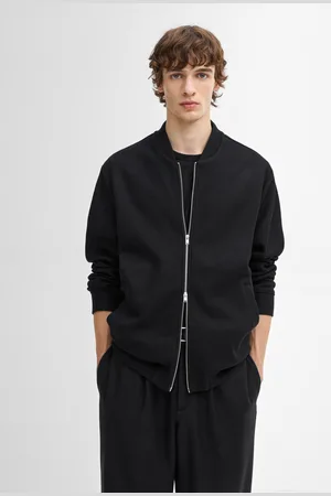 Massimo Dutti Chaqueta Bomber Mezcla Lana Doble