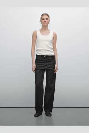 Massimo Dutti Camiseta Tirantes Anchos 100% Algodón