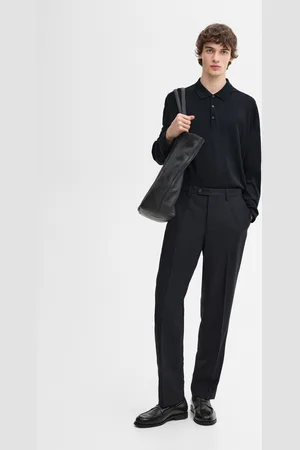 Massimo Dutti Pantalón Vestir Mezcla Lana