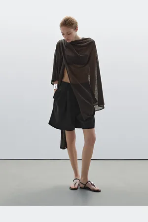 Massimo Dutti Capa Fluida Mezcla Lino