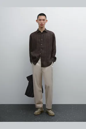 Massimo Dutti Camisa Raya Diplomática 100% Lino