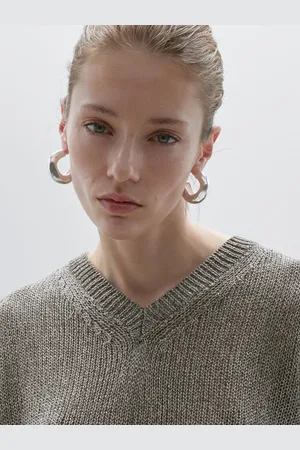 Massimo Dutti Camiseta Oversize Con Algodón