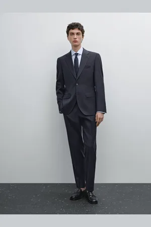 Massimo Dutti Americana Traje Pata De Gallo