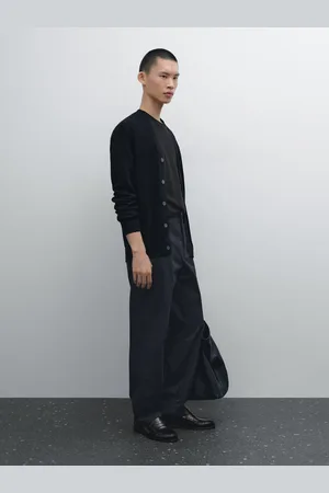 Massimo Dutti Pantalón Slim Fit Mezcla Algodón