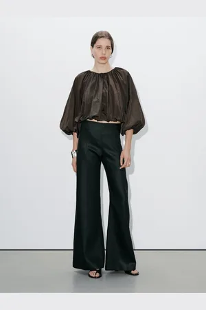 Massimo Dutti Chaqueta Bomber Corta Plisada
