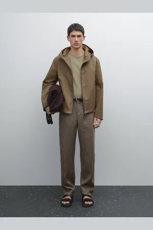 Massimo Dutti Pantalón Rayas 100% Lino