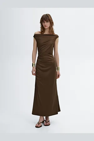 Massimo Dutti Vestido Largo Asimétrico