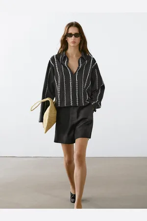 Massimo Dutti Bermuda Corta 100% Lino