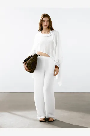 Massimo Dutti Capa Fluida Mezcla Lino