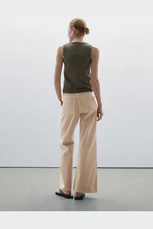 Massimo Dutti Jeans Flare Tiro Medio Algodón