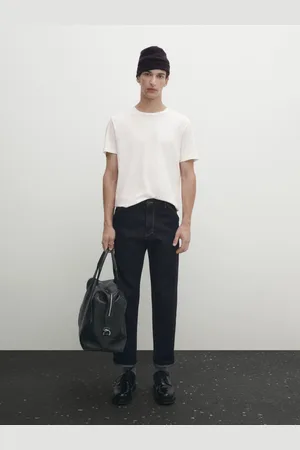 Massimo Dutti Camiseta Manga Corta Algodón Mercerizado