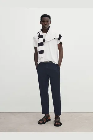 Massimo Dutti Camiseta Manga Corta Algodón Mercerizado