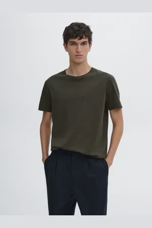 Massimo Dutti Camiseta Manga Corta Algodón Mercerizado